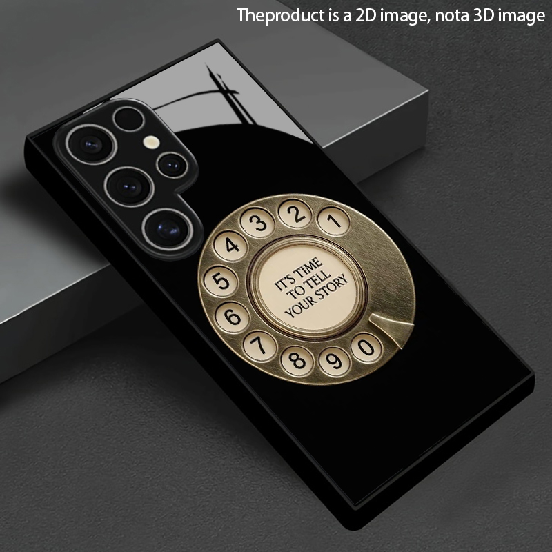 Old Fashioned Glass - 2D Kadran Desenli Vintage Telefon Kılıfı