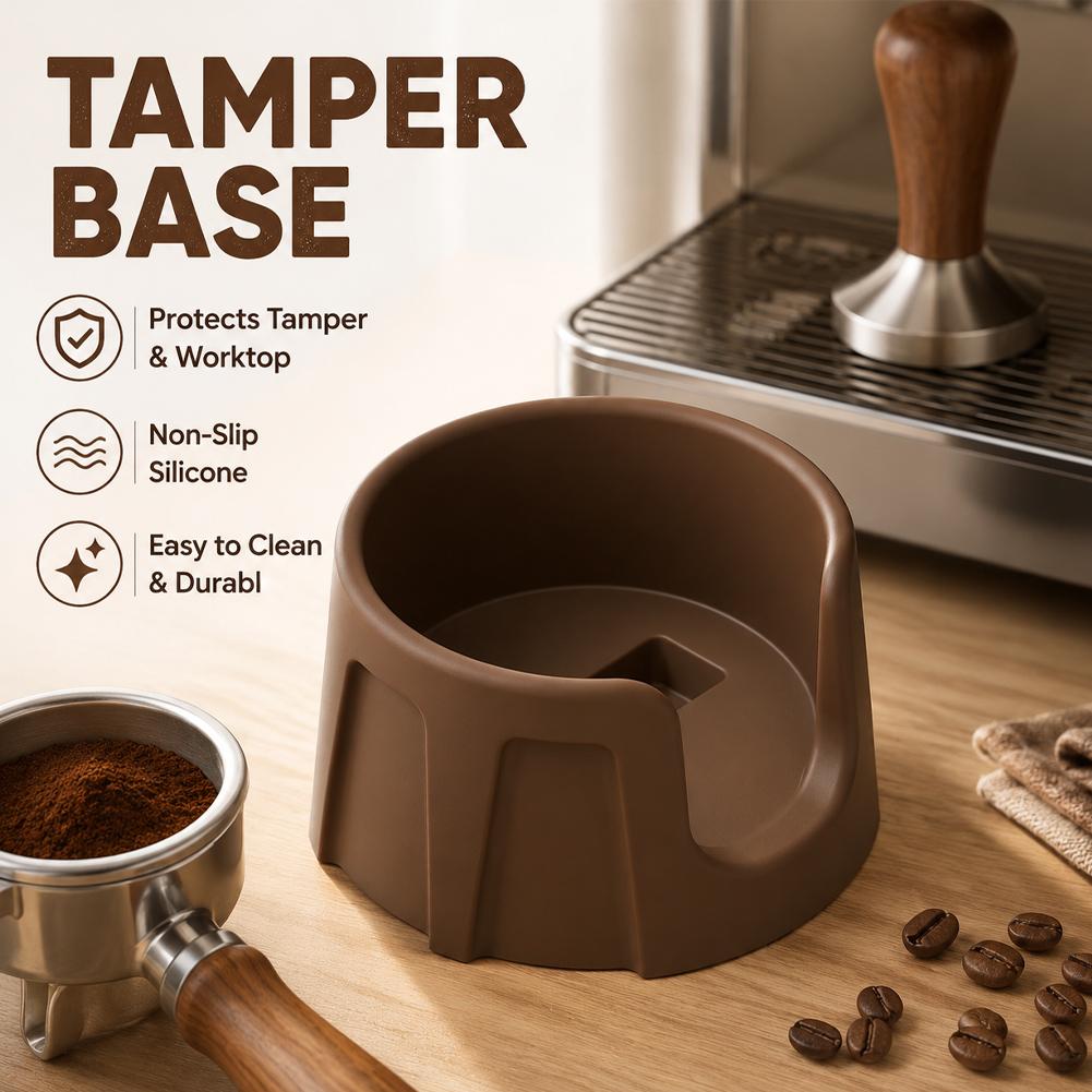 Bar Mat Rubber - Silikon Espresso Tamper Matı Kaymaz Köşe