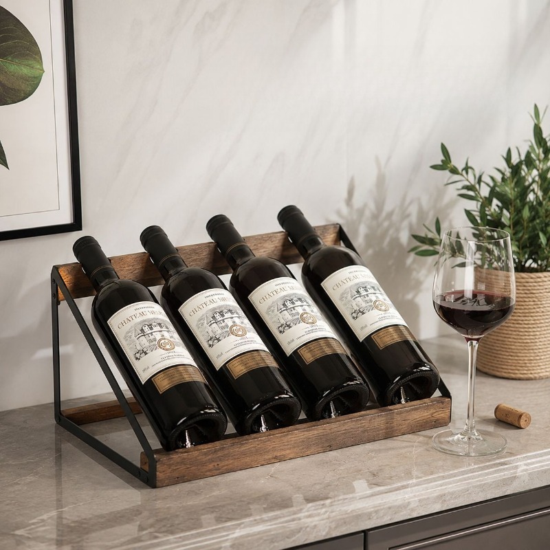 Ev Barı Ahşap Şaraplık Şarap Ş - Home Bar Shelf incelemesi ve fiyatı
