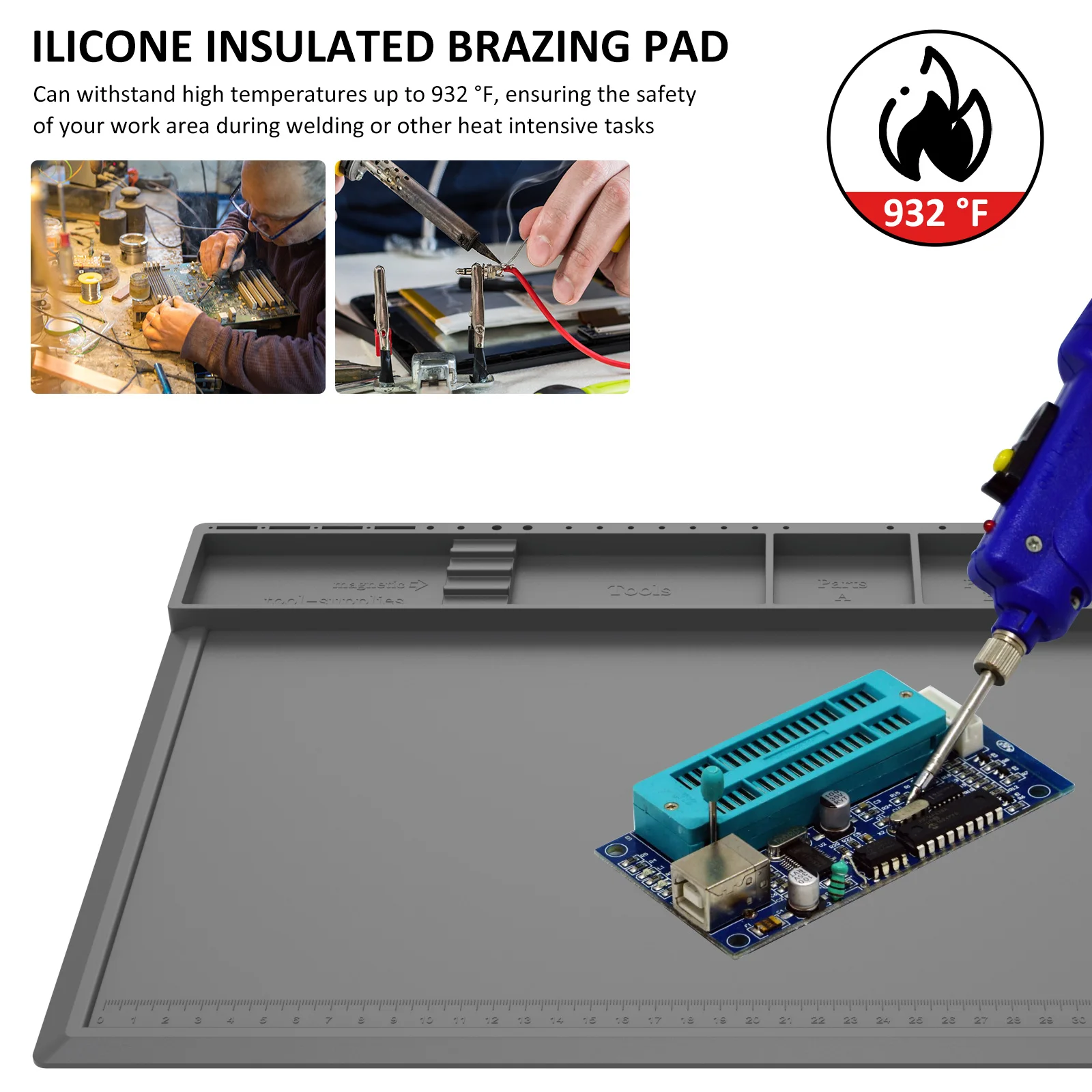 Lehimleme İstasyonu Mat Siliko - Bar Mat Rubber incelemesi ve fiyatı