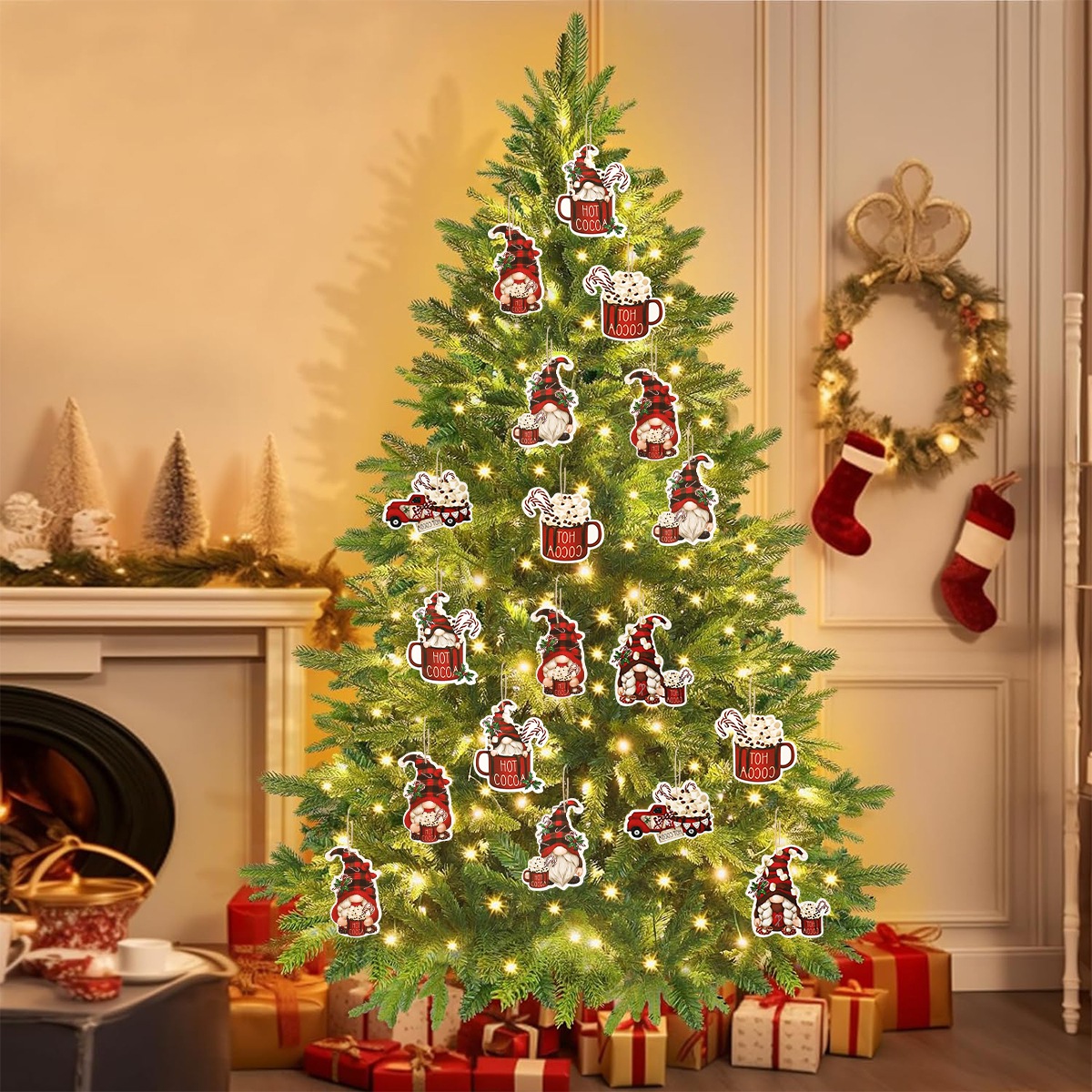 12 adet noel Santa Gnomes kağı - Home Bargains incelemesi ve fiyatı